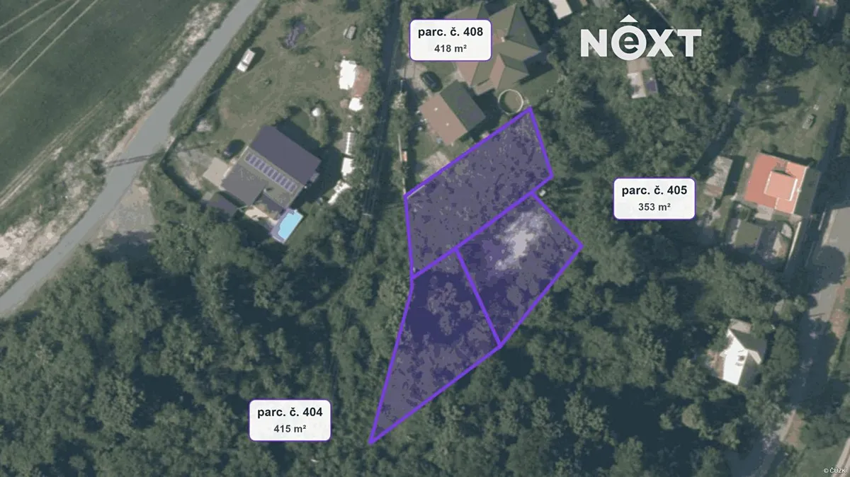 Prodej stavebního pozemku 1186 m²